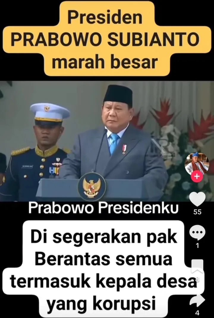 Presiden Prabowo Marah Besar…!!!  Surat Tembusan Dumas Di Duga Tipikor Aparatur Desa Tasik Serai Timur, Sudah Di Kirimkan Ke KSP(Kantor Staf Presiden), Kejagung RI, Kementrian Keuangan, Kementerian Dalam Negri, Kementrian Desa