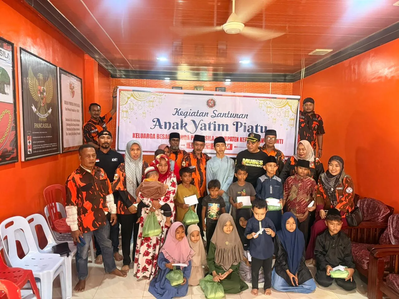 cbcpos.com|Mpc pemuda Pancasila kabupaten Kepulauan Meranti selat panjang Menggelar santunan kepada anak Yatim serta pembagian sembako sebagai wujud kepedulian dan mempererat tali silaturahmi