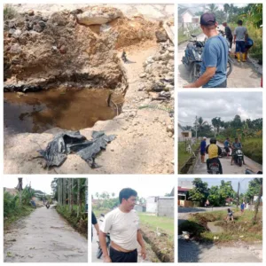 cbcpos.com|Warga Purwodadi Gotong Royong Bersihkan Drainase, Desak Developer Segera Perbaiki Gorong-Gorong Rusak